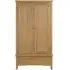 Kamiah 2 Door Wardrobe with Drawer - Oak