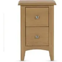 Kamiah Bedside Cabinet with 2 Drawers - Oak