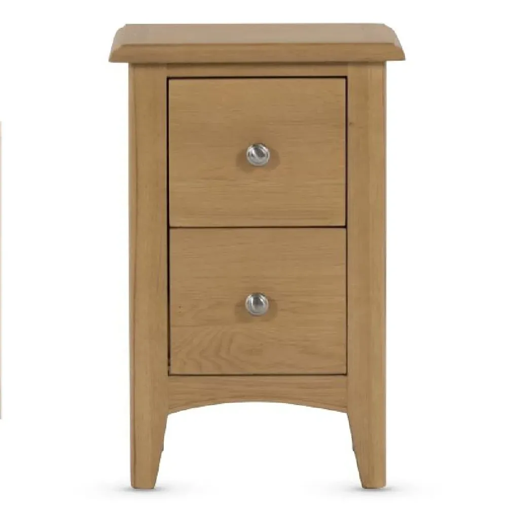 Kamiah Bedside Cabinet with 2 Drawers - Oak image