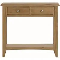 Kamiah Console Table with 2 Drawers - Oak