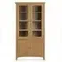 Kamiah Display Cabinet with 4 Doors - Oak