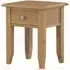Kamiah Lamp Table with Drawer - Oak