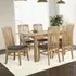 Kamiah Large Extendable Dining Table with 6 Chairs - Oak