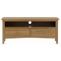 Kamiah Large TV Stand with 2 Drawers - Oak