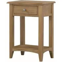 Kamiah Telephone Table with Drawer - Oak