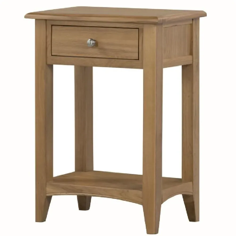Kamiah Telephone Table with Drawer - Oak image