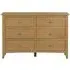 Kamiah Wide 6 Drawer Chest - Oak
