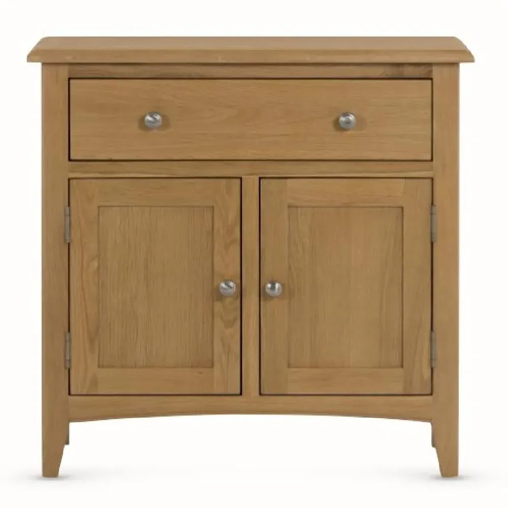 Kamiah Wooden Sideboard with 2 Doors 1 Drawer - Oak image