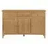 Kamiah Wooden Sideboard with 3 Doors 3 Drawers - Oak