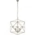 Kamloops Hexagonal Chandelier Ceiling Light - Silver, Stainless Steel
