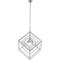 Kamloops Multi Box Chandelier Ceiling Light - Silver, Stainless Steel