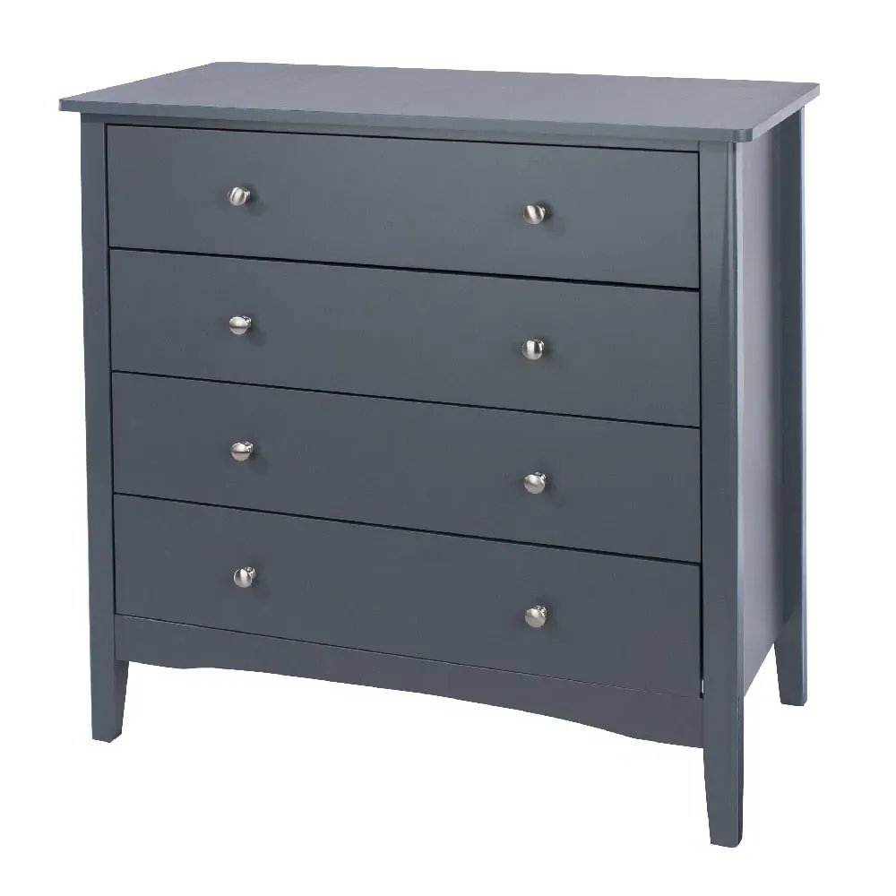 Kamuy 4 Drawer Chest - Midnight Blue, Wood