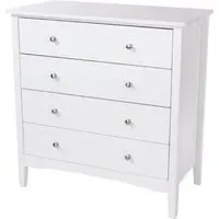 Kamuy 4 Drawer Chest - White, Wood
