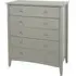 Kamuy 5 Drawer Chest - Grey, Wood