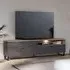 Kanata TV Stand with 2 Flip Doors 1 Drawer LED - Grey, Oak
