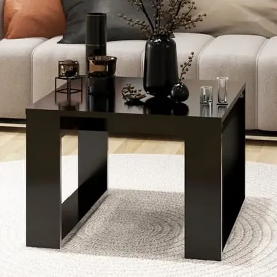 Kancy Square Side Table - Black, Chipboard image