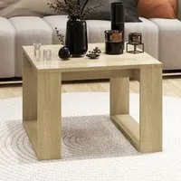 Kancy Square Side Table - Sonoma Oak, Chipboard