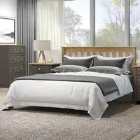 Kang Single Bed Frame - Carbon, Pine