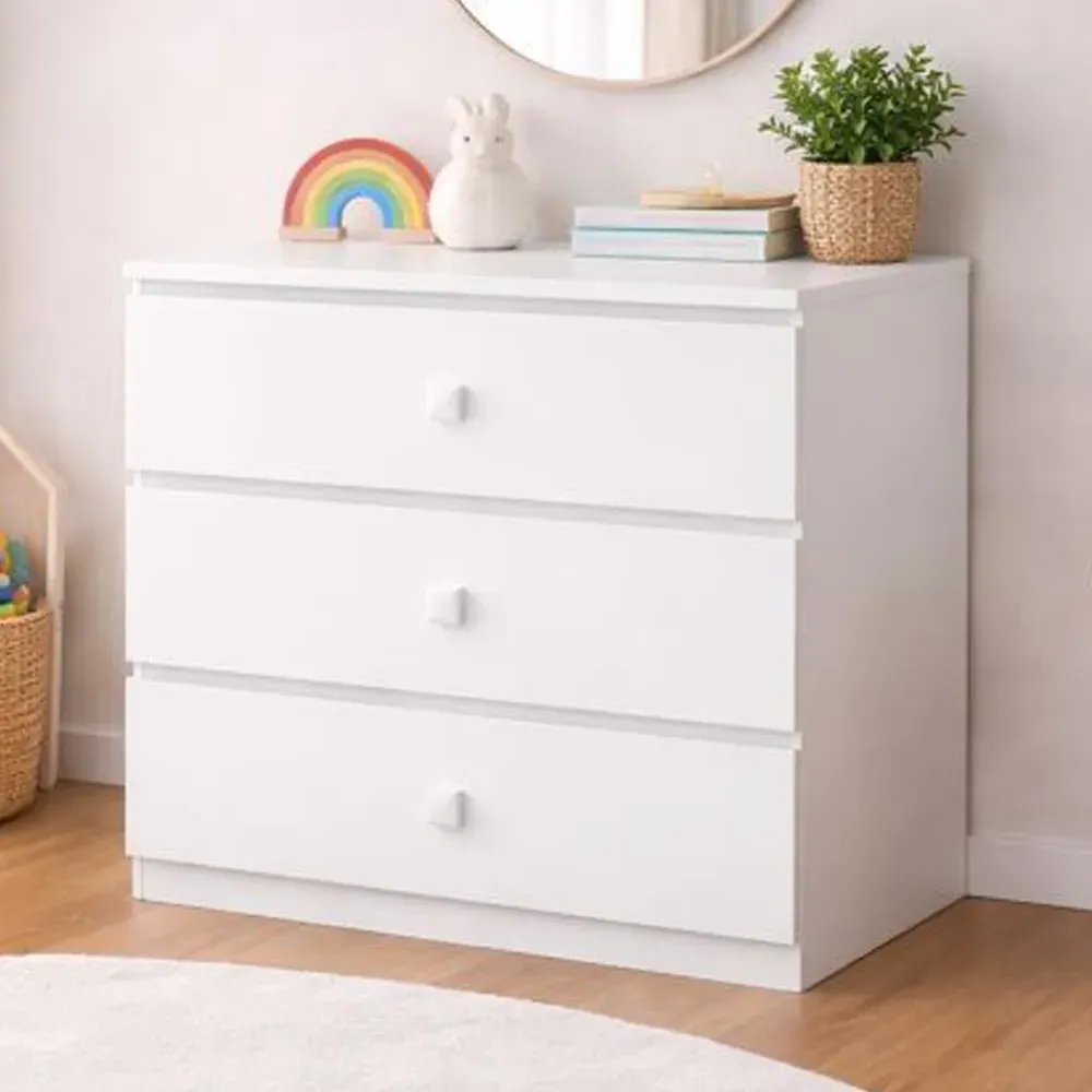 Karlstad 3-Drawer Chest - White, MDF product