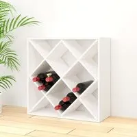 Karlstad Drinks Cabinet with 12 Shelves - White, Pine Wood