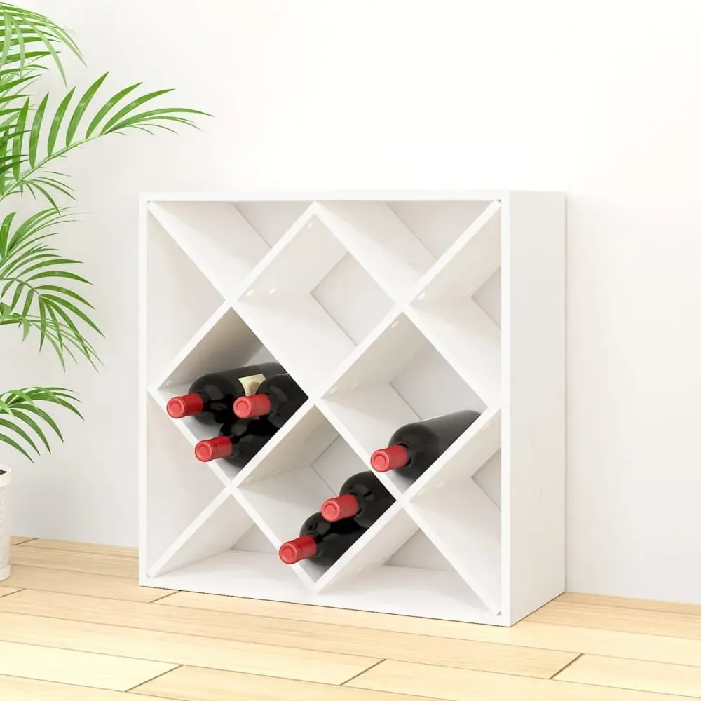 Karlstad Drinks Cabinet with 12 Shelves - White, Pine Wood