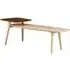 Karot Wooden Coffee Table - Gold, Elm Wood