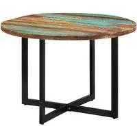 Kasani Round Dining Table - Multi-Colour, Reclaimed Wood