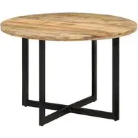 Kasani Round Dining Table - Natural, Mango Wood