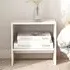 Kasia Bedside Cabinet with Undershelf - White, Pinewood