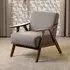Kassel Fabric Accent Chair - Grey