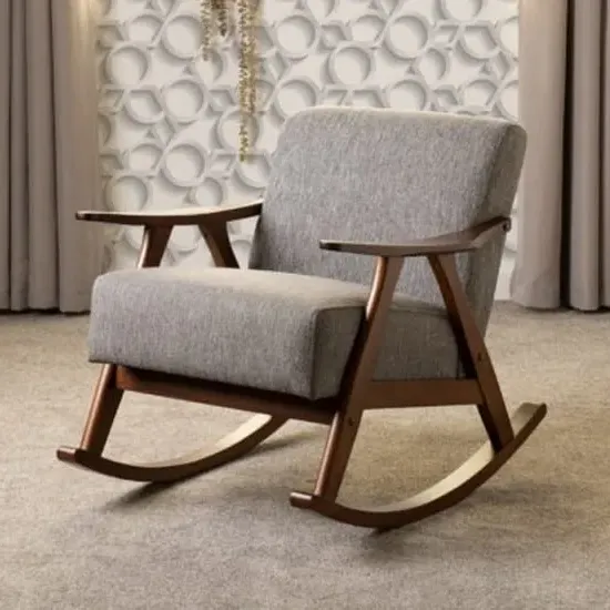 Kassel Fabric Rocking Chair - Grey image