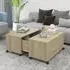 Katashi Coffee Table with Castors and Storage - Sonoma Oak