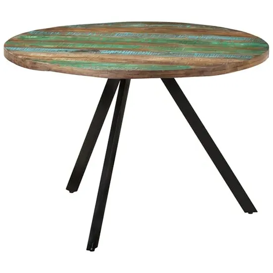 Katet Round Dining Table - Multi-Colour, Reclaimed Wood image