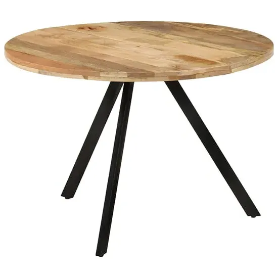 Katet Round Dining Table - Natural, Mango Wood
