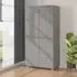 Kathy 2-Door Wardrobe - Light Grey, Pinewood