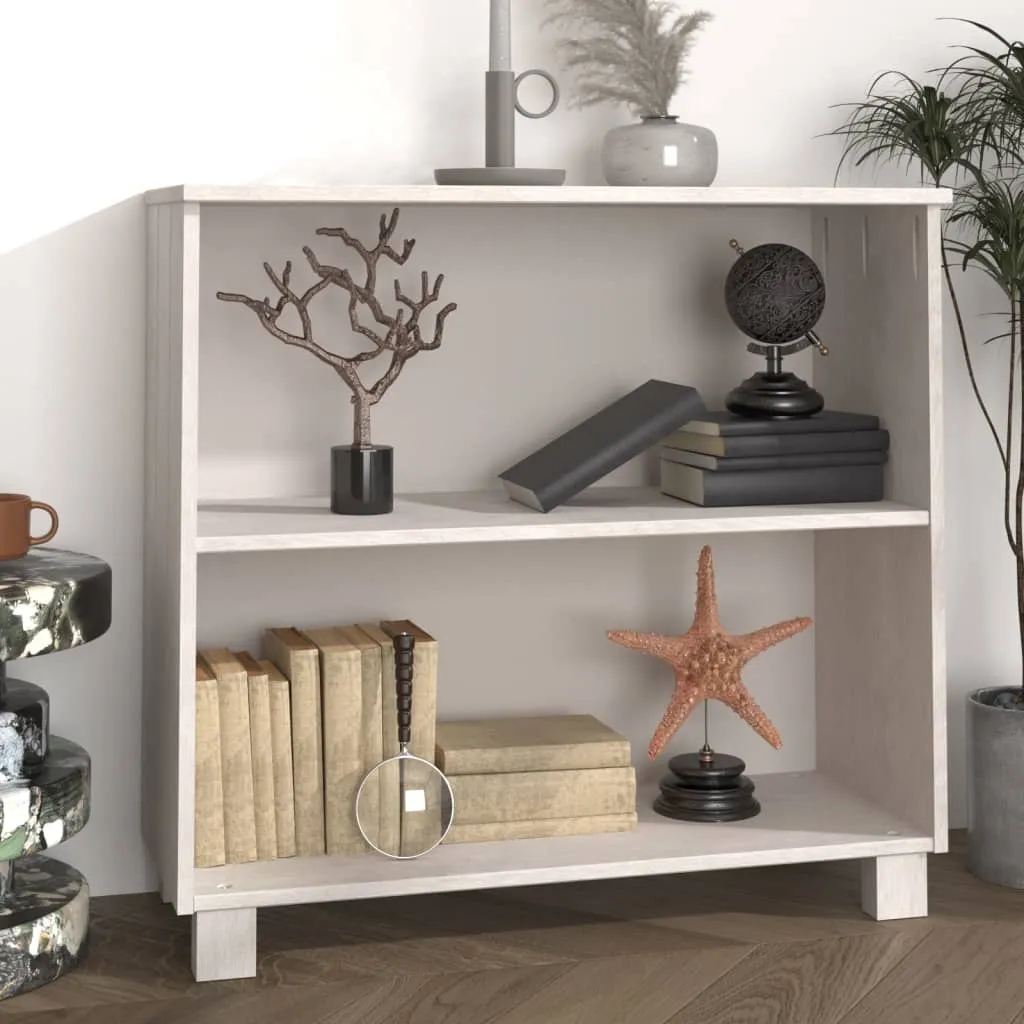 Kathy 2-Shelf Bookcase - White, Pinewood image