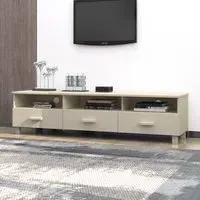 Kathy TV Stand with 3 Drawers - Honey Brown, Pinewood