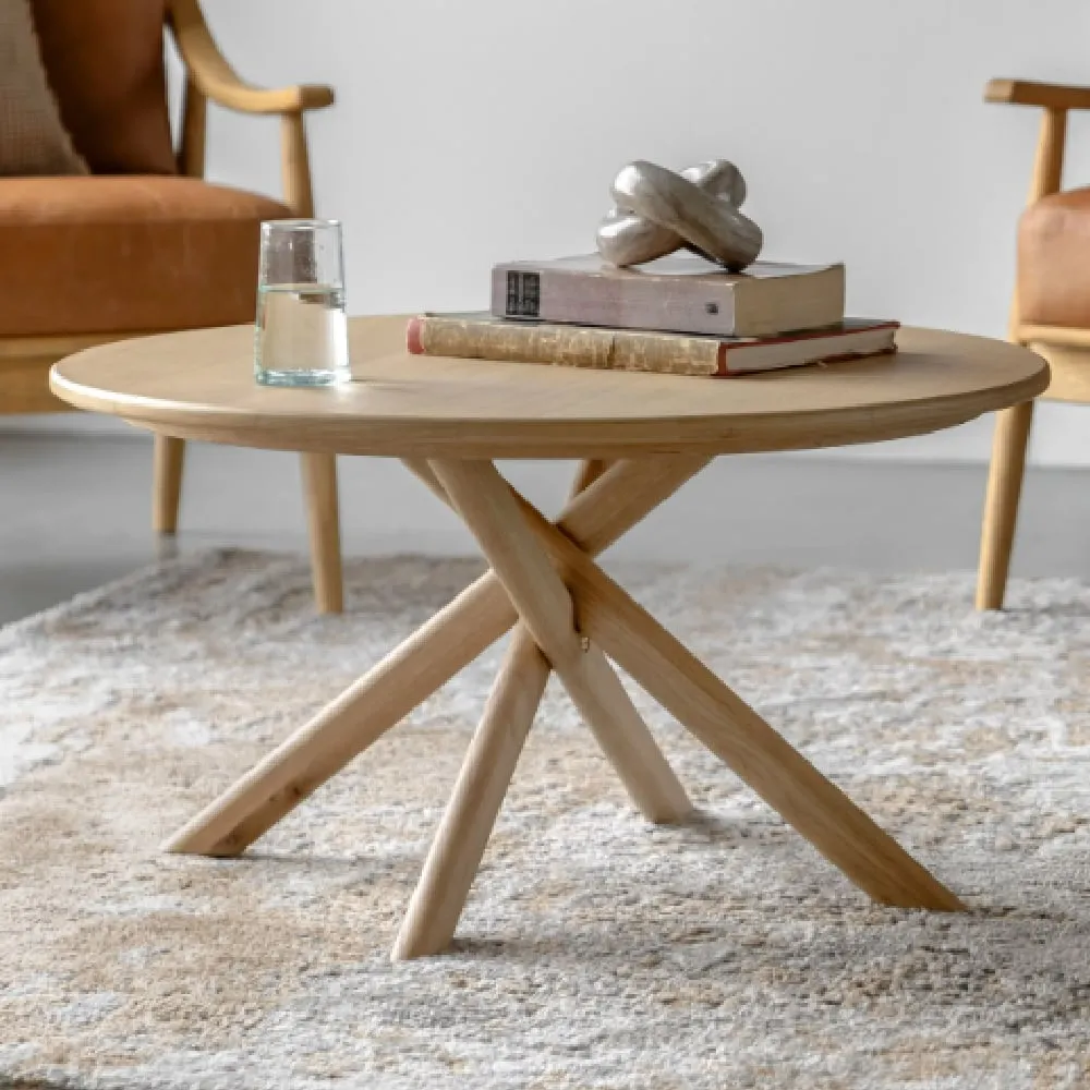 Katonah Round Coffee Table - Natural