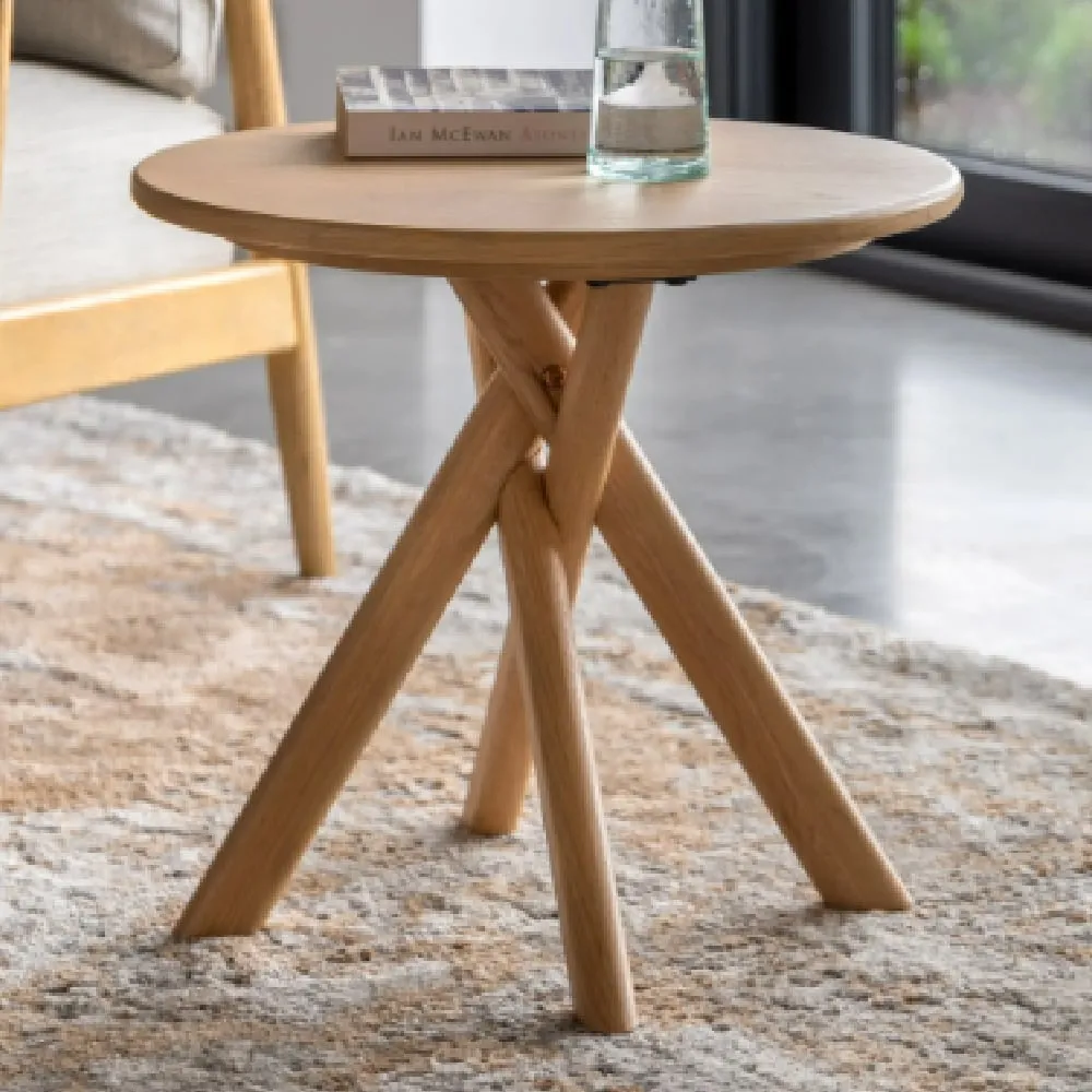 Katonah Round Side Table - Natural image