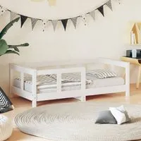 Katonah Single Bed Frame - White, Pine Wood