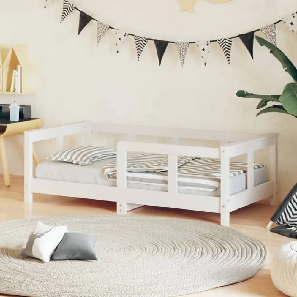 Katonah Single Bed Frame - White, Pine Wood