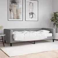Kavala Daybed with Mattress - Light Grey, Fabric alternate view