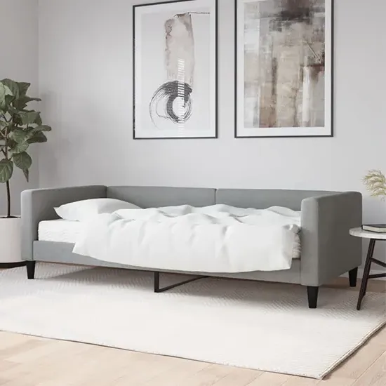 Kavala Daybed with Mattress - Light Grey, Fabric product