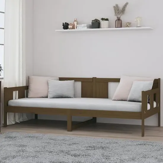 Kayin Single Day Bed - Honey Brown, Pine Wood image