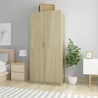Kaylor 2-Door Wardrobe - Sonoma Oak, Chipboard