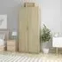 Kaylor 2-Door Wardrobe - Sonoma Oak, Chipboard