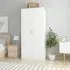 Kaylor 2-Door Wardrobe - White, Chipboard