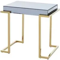 Kayo End Table - Grey, Glass
