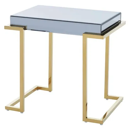 Kayo End Table - Grey, Glass image