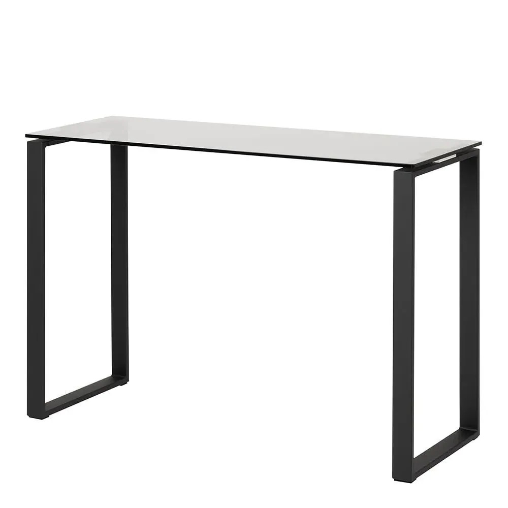 Keene Console Table - Black, Smoked Glass image